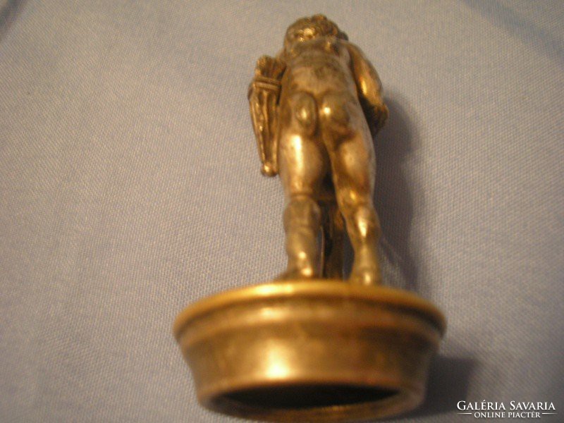 For an antique putto stamp or.For a bottle with a figural stopper + a wax seal for a stamp press