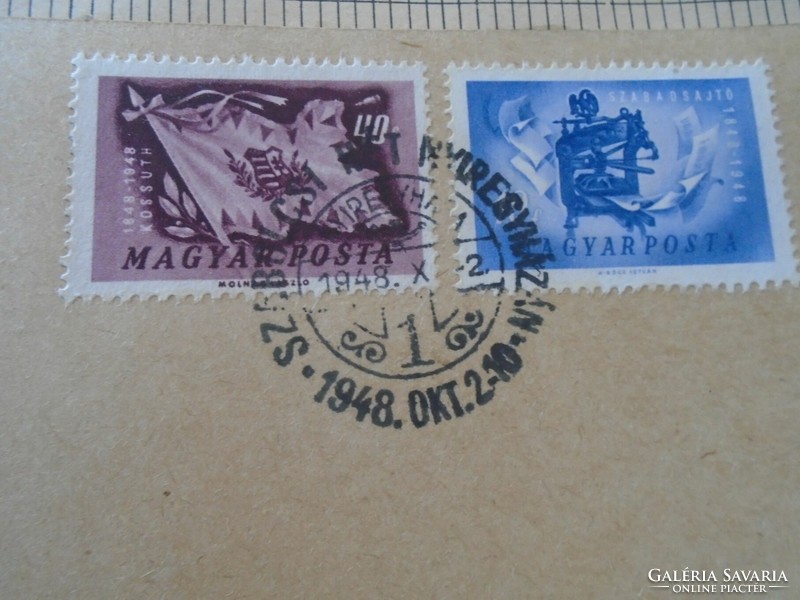 Za414.80 Occasional stamp - air mail Szabolcsi hét- Nyíregyháza - Nyíregyháza 1948 x.2.