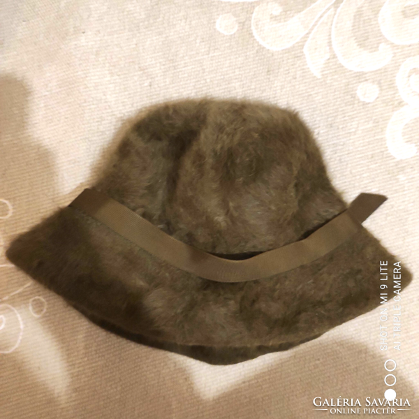 Kangol green angora hat cap for a head circumference of about 55 cm
