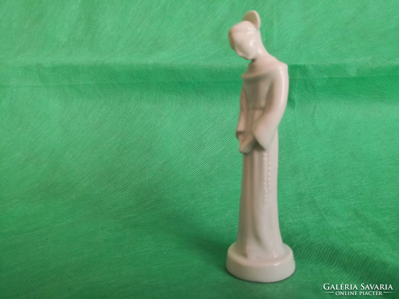 Antik Herendi porcelán: Gácser Kata: Szent Antal glóriával, 12 cm