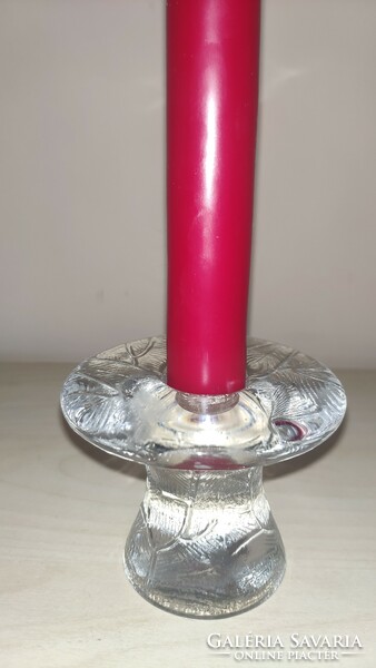 Glass candle holder