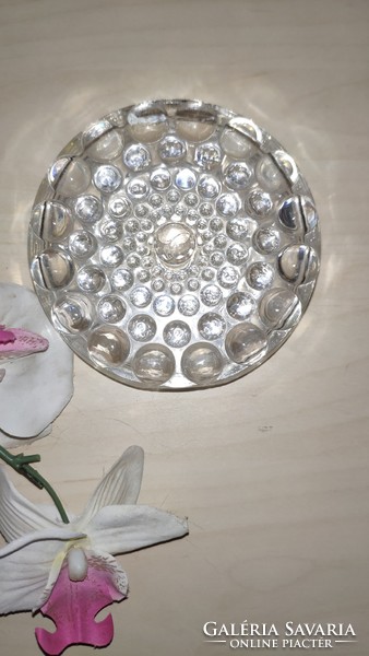 Op art crystal vase