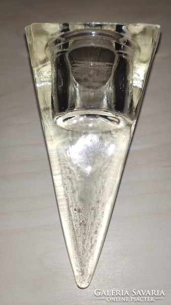 Candlestick with ice glass candle