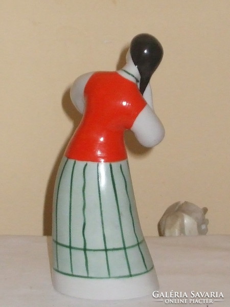 Russian porcelain combing woman.