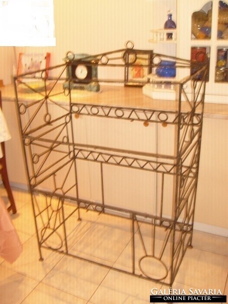 Wrought iron large 3-shelf book box for office folder holder.Stand 120 x 82 x 46 cm