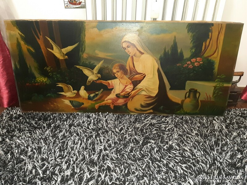 Oil painting 120x50 cm.