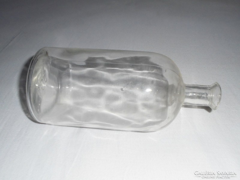 Antik üveg palack - gyógyszertári gyógyszeres - 500 ml