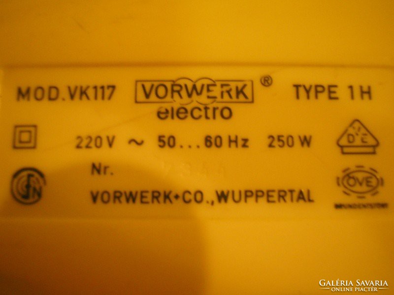 Antique even V-belt driven vorwerk sweeper /m29./ Rarity for sale as a replacement base