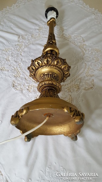 Beautiful, gilded, antique table lamp 2 pcs.