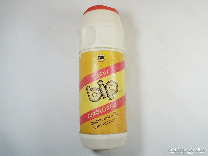 Retro old-scented bip scrubbing powder bottle - khv cosmetics and household chemicals company approx. 1970