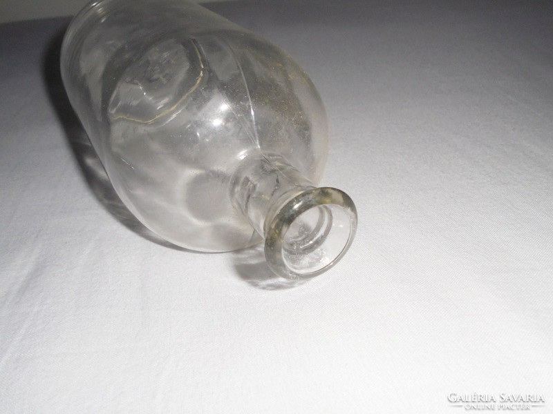 Antique glass bottle - pharmacy medicine - 500 ml