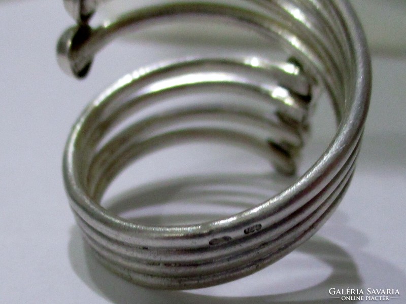 Beautiful Hungarian adjustable craftsman silver ring