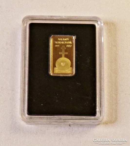Saint István - colored gold commemorative medal from the 
