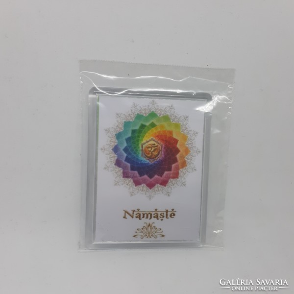 Namaste - fridge magnet with acrylic case