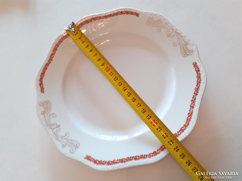 Old Karlsbad porcelain plate with flowers