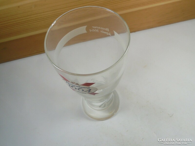 Régi retro -Kronenbourg 1664- sör sörös üveg pohár- 0,25 l