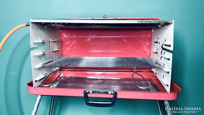 Retro gas camping grill case