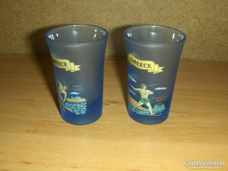 Greece (greece) commemorative glass glass pair 7 cm (12 / d)