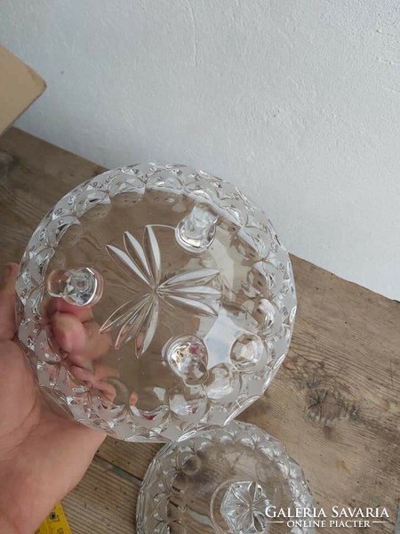 Beautiful crystal sugar bowl bonbonier for nostalgia collectors
