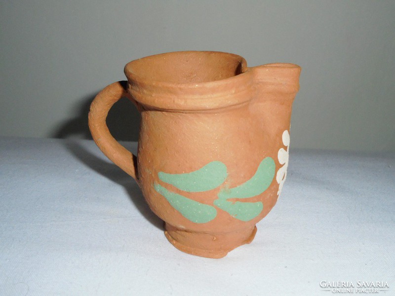 Old folk folk art handicraft ceramic jug