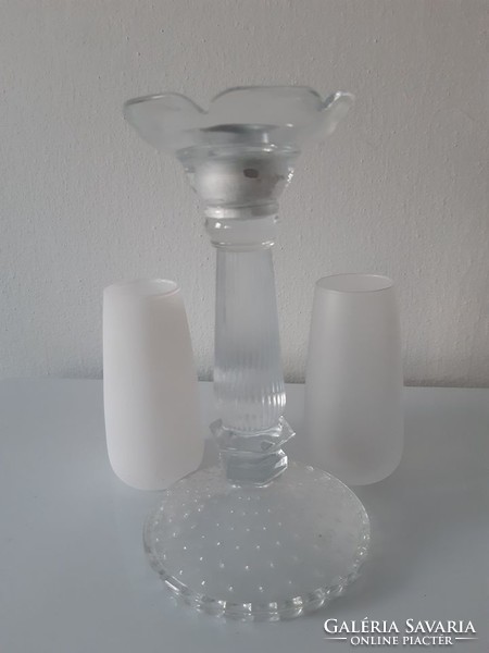 Glass with candle holders