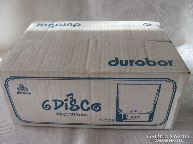 Buborékos belga retro Durobor Disco  whiskey készlet 6 db