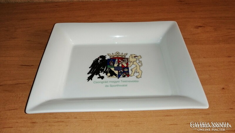 Great Plain porcelain tray Csongrád County Physical Education and Sports Office (24 / d)