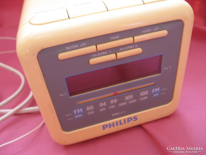 Retro Philips ébresztős rádió