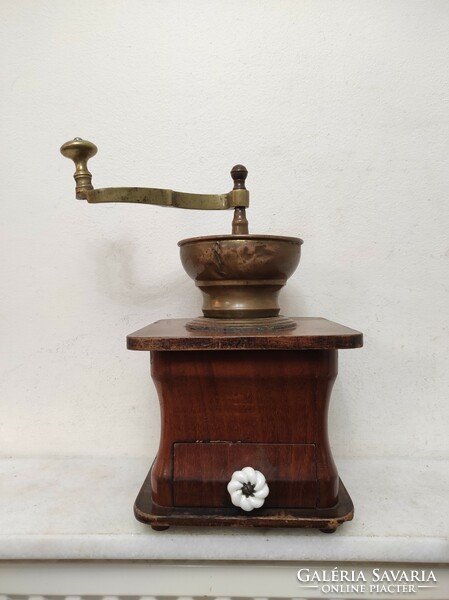 Antique Biedermeier coffee grinder large wooden coffee grinder kitchen tool 150 6487