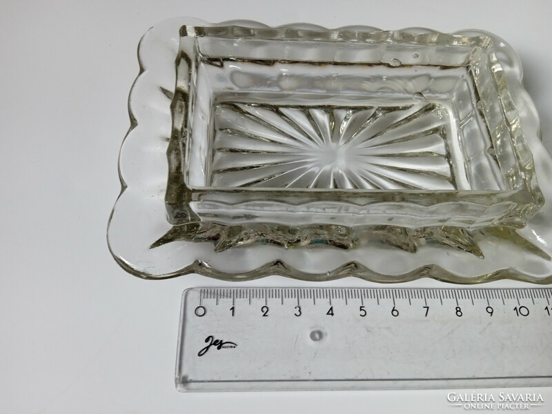 Glass butter container, two parts