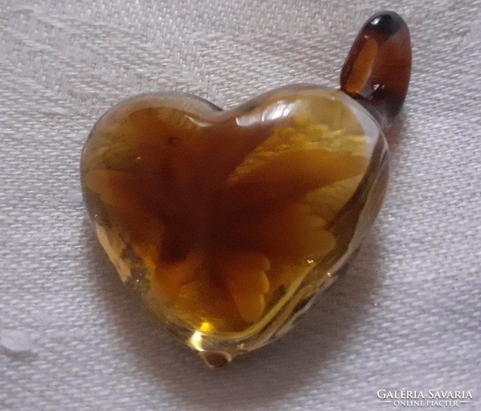 Very nice Murano heart-shaped pendant