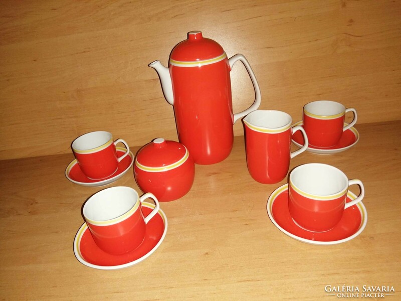Hollóháza porcelain coffee set for 4 people