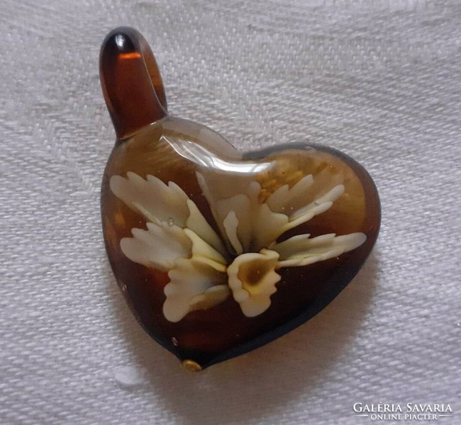 Nagyon szép muranoi szív alakú medál