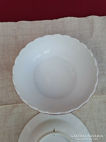 Beautiful Pansy Wilhelmsburg Wall Plate and Scones Bowl Stew Soup Bowl Collectors