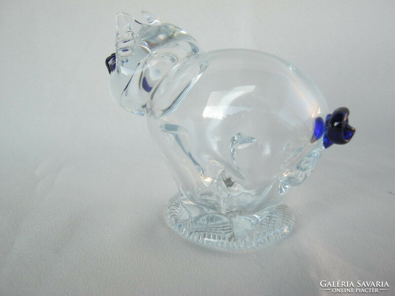 Retro ... Pig glass figure