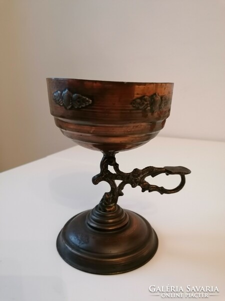 Old, rare bronze oil cup