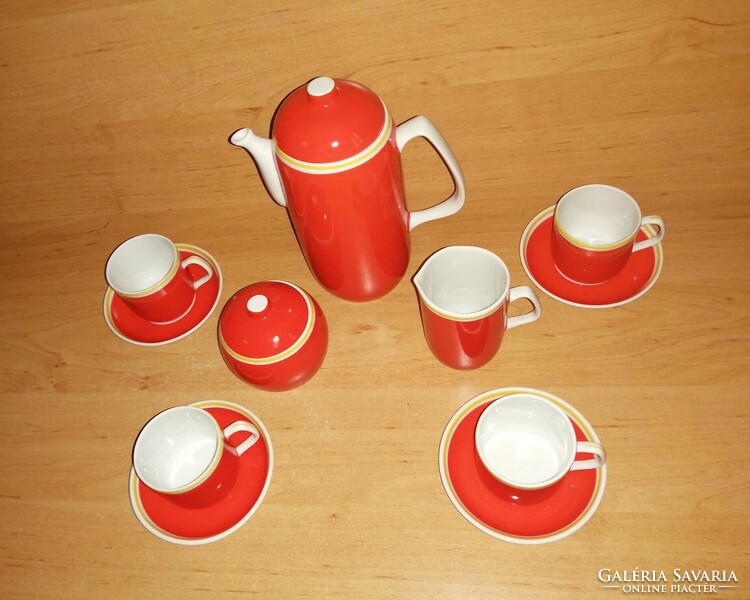 Hollóháza porcelain coffee set for 4 people