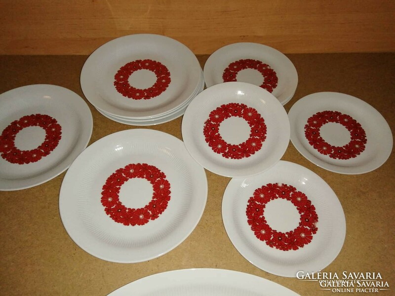 Colditz porcelain tableware - 1 tray, 6 deep plates, 6 flat plates, 6 small plates (b)