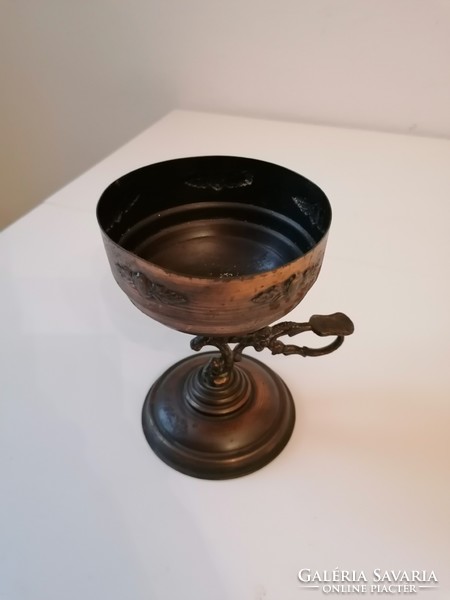 Old, rare bronze oil cup