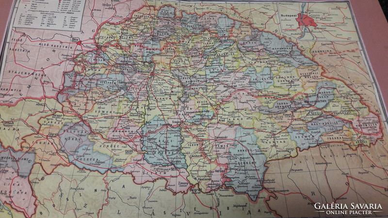 Map of Horthy era, Great - Hungary