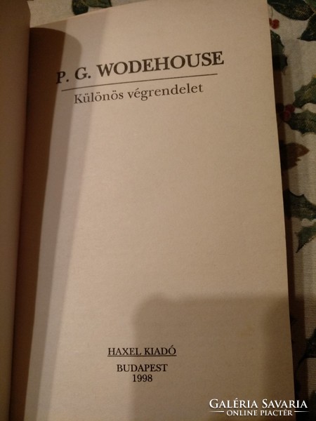 P. G. Woodhause: Különös végrendelet, alkudható!