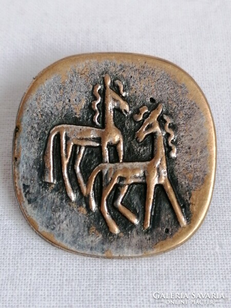 Applied arts equestrian brooch