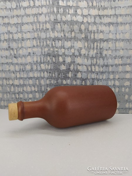 Very nice clean-lined stone flask m.K.M. Marked.