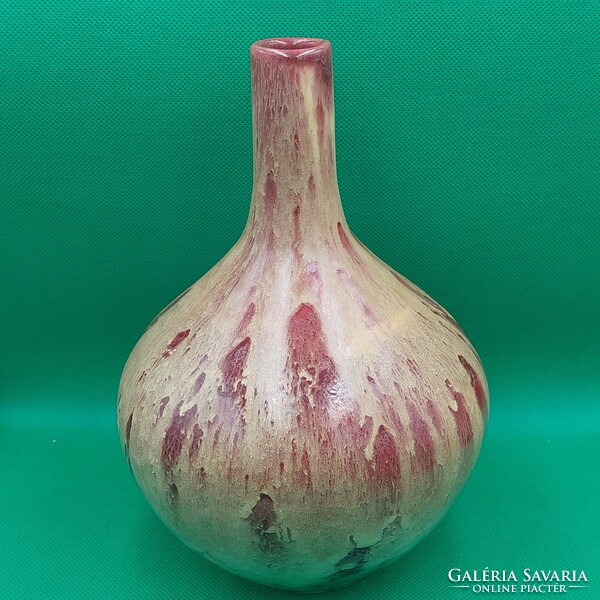 With free shipping - rare collector's Bodrogkeresztúr ceramic vase