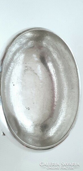 Ezüst (925) kézzel kalapált cukordoboz (409 g)
