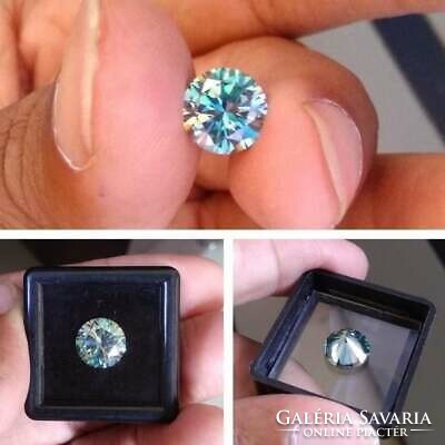 Blue moissanite lab diamond stones from India