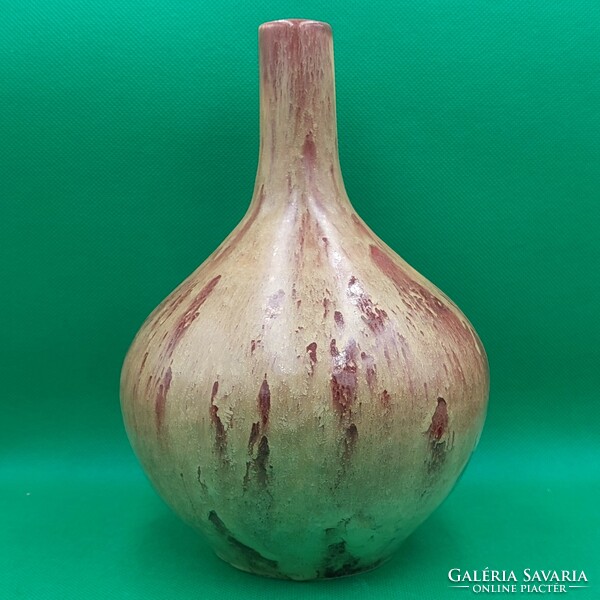 With free shipping - rare collector's Bodrogkeresztúr ceramic vase