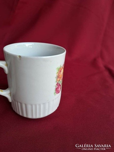 Collection of rare Zsolnay violet-red commemorative mugs. Collector's item, nostalgia