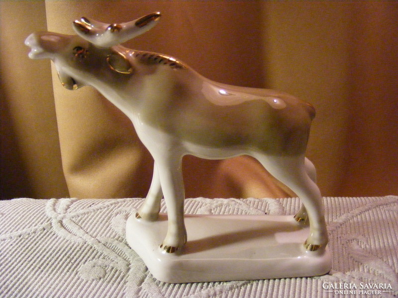 Russian polonne moose porcelain figure