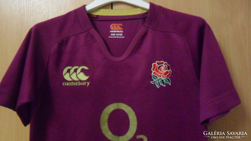 England rugby union canterbury away polo shirt (10 years old)